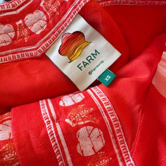 Farm Rio Red Lace Monstera Mini Dress - Picture 3 of 5